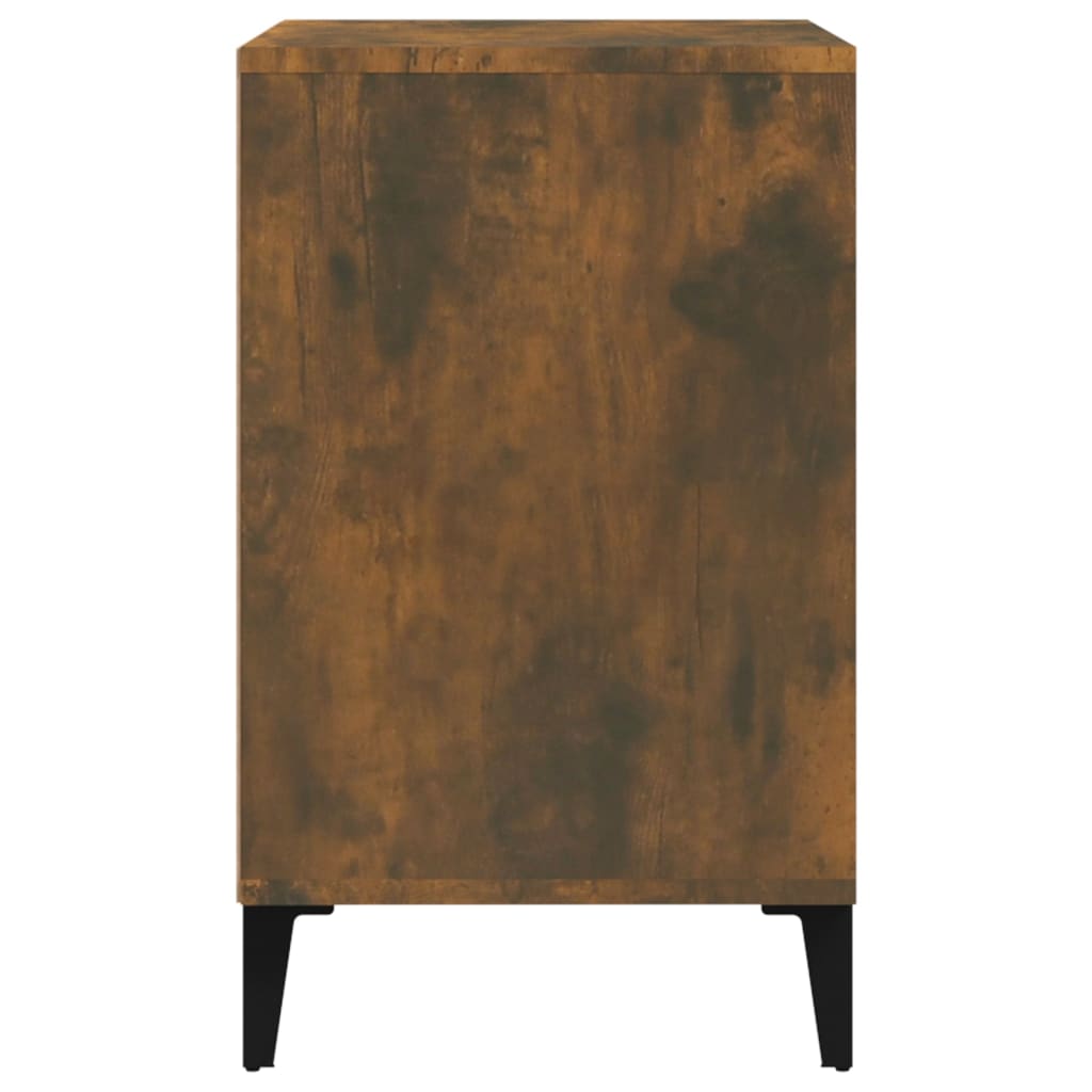 Skoskap røkt eik 102x36x60 cm konstruert tre