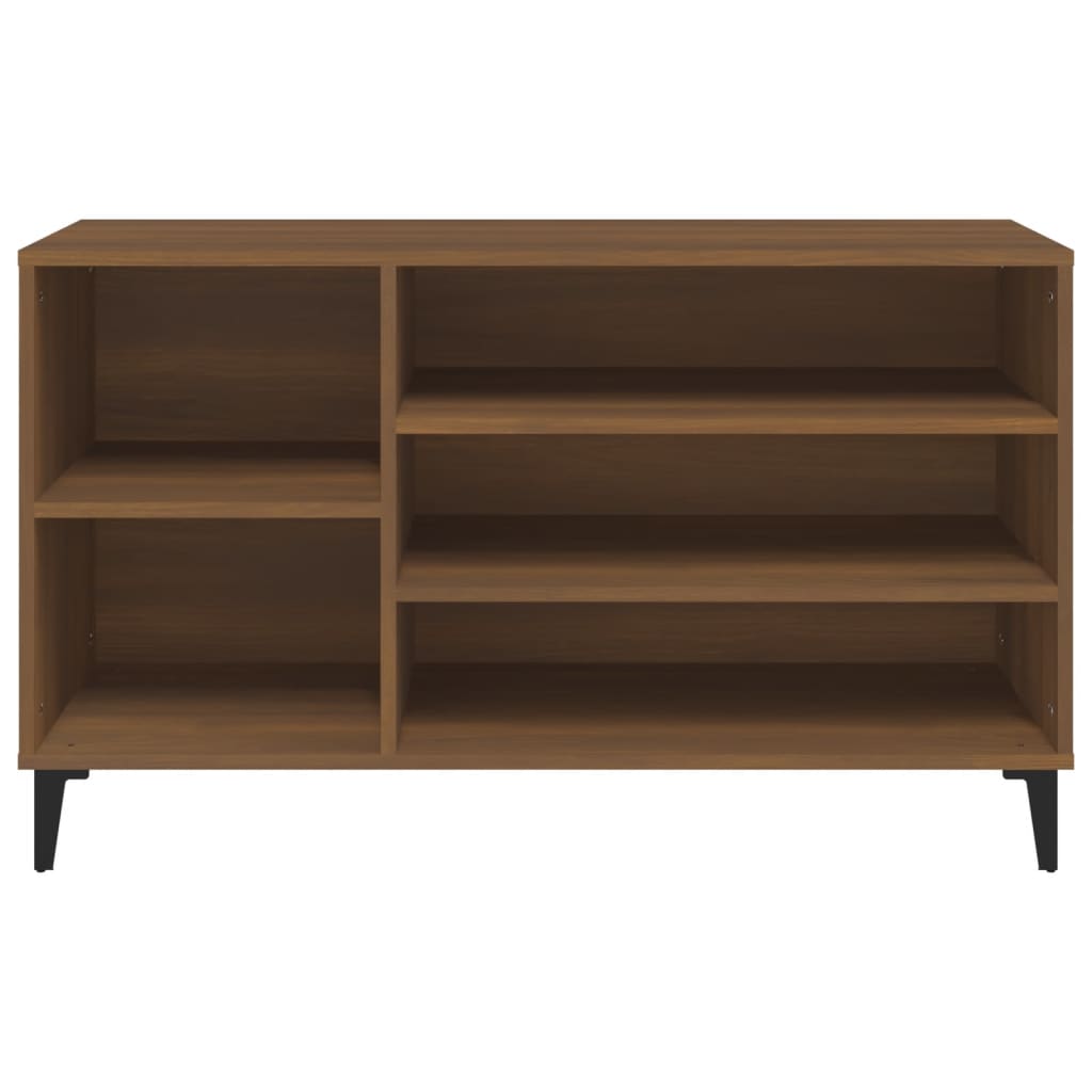 Skoskap brun eik 102x36x60 cm konstruert tre