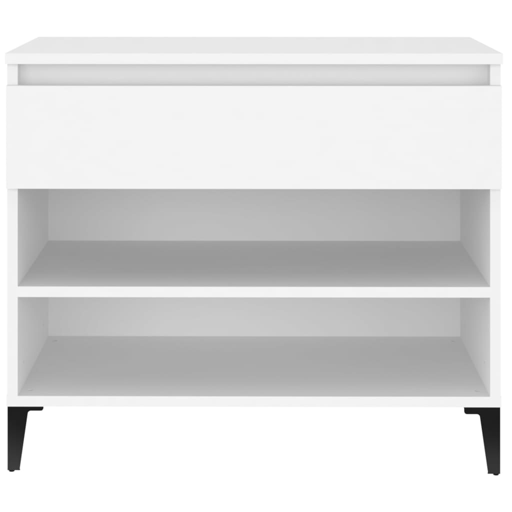Skoskap hvit 70x36x60 cm konstruert tre