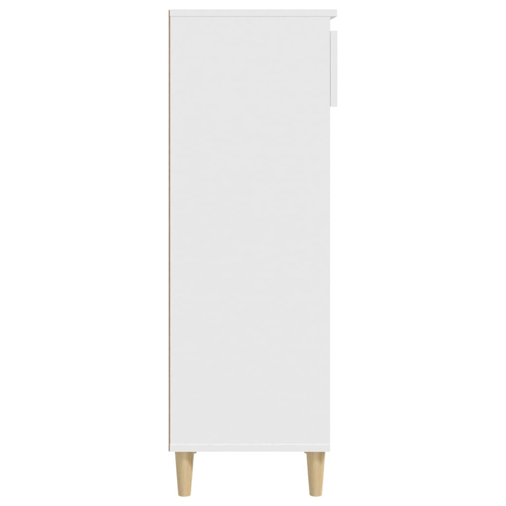Skoskap hvit 40x36x105 cm konstruert tre