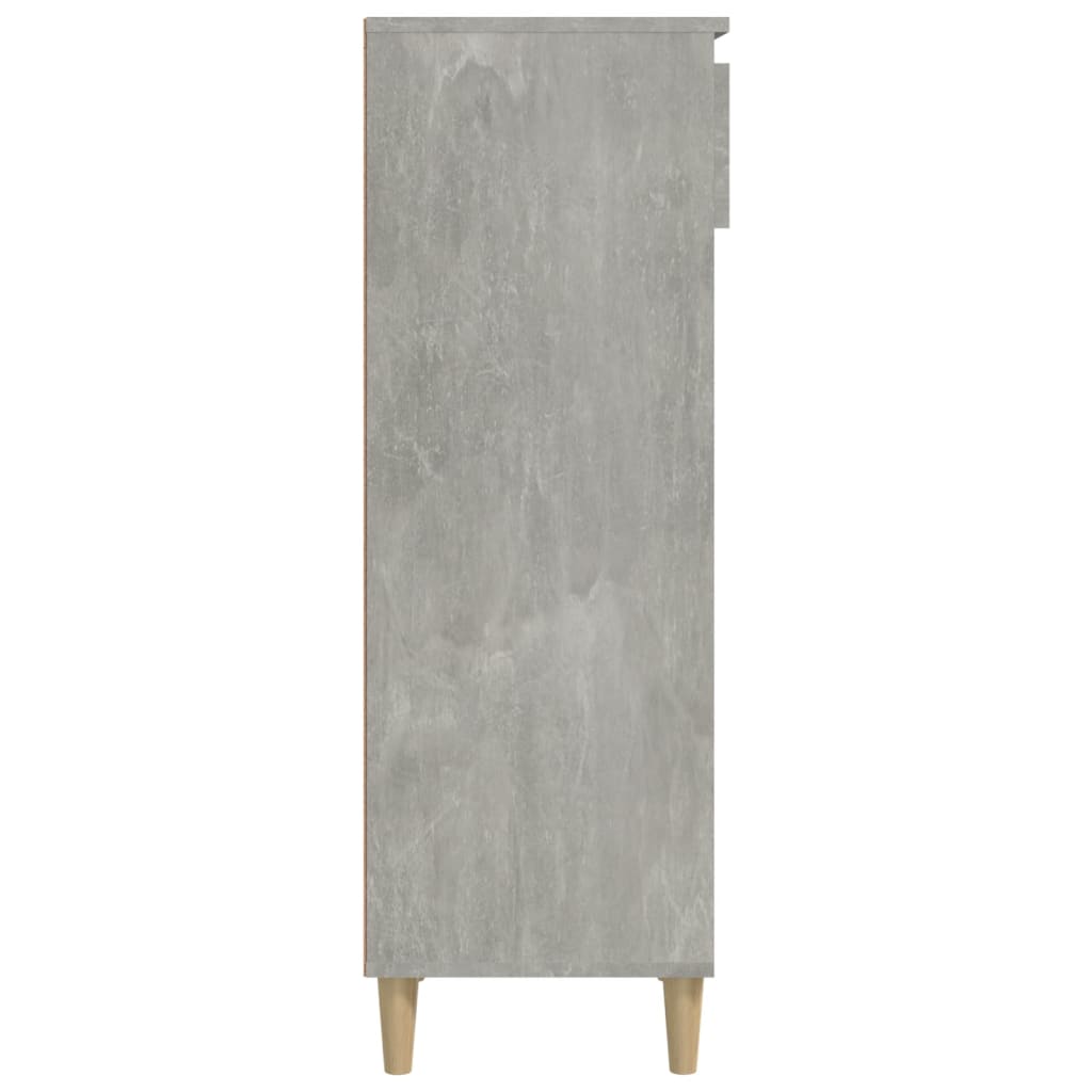 Skoskap betonggrå 40x36x105 cm konstruert tre