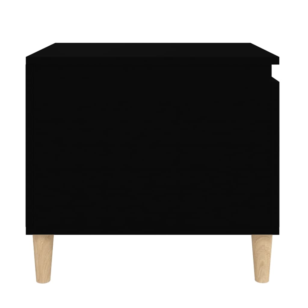 Salongbord svart 100x50x45 cm konstruert tre