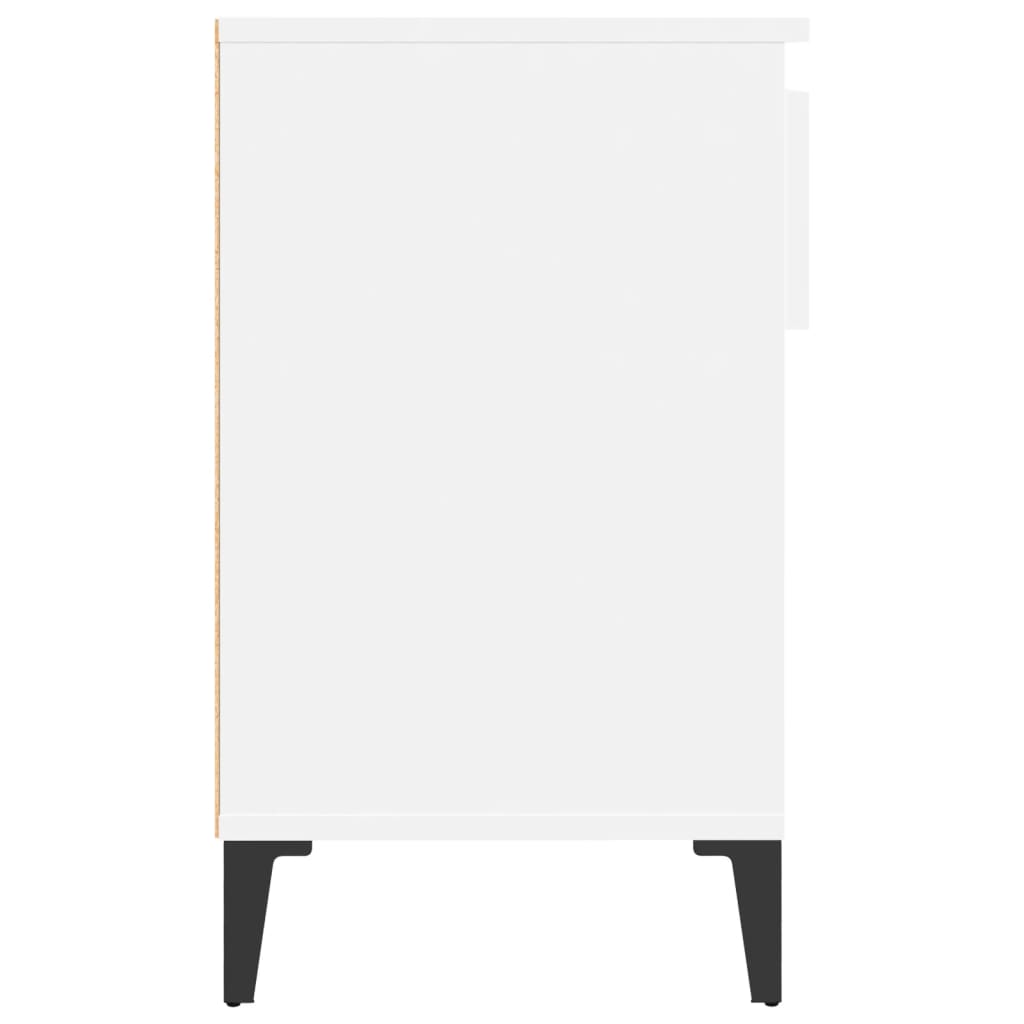 Skoskap hvit 102x36x60 cm konstruert tre