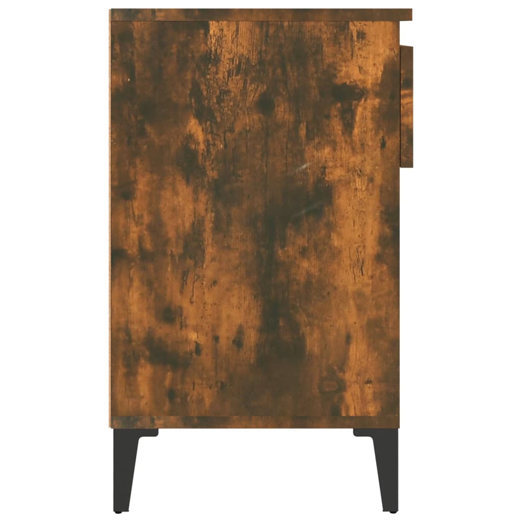 Skoskap røkt eik 102x36x60 cm konstruert tre