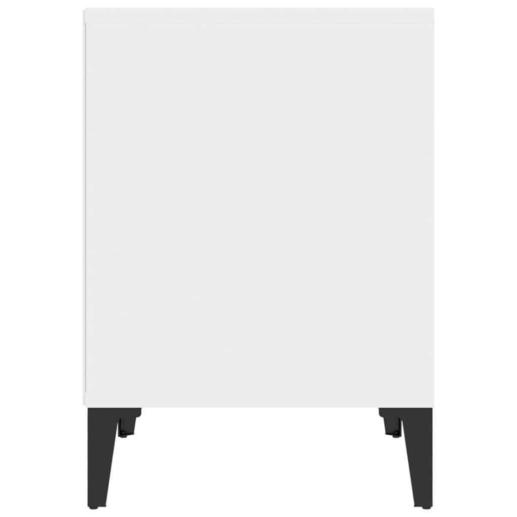 Nattbord 2 stk hvit 40x35x50