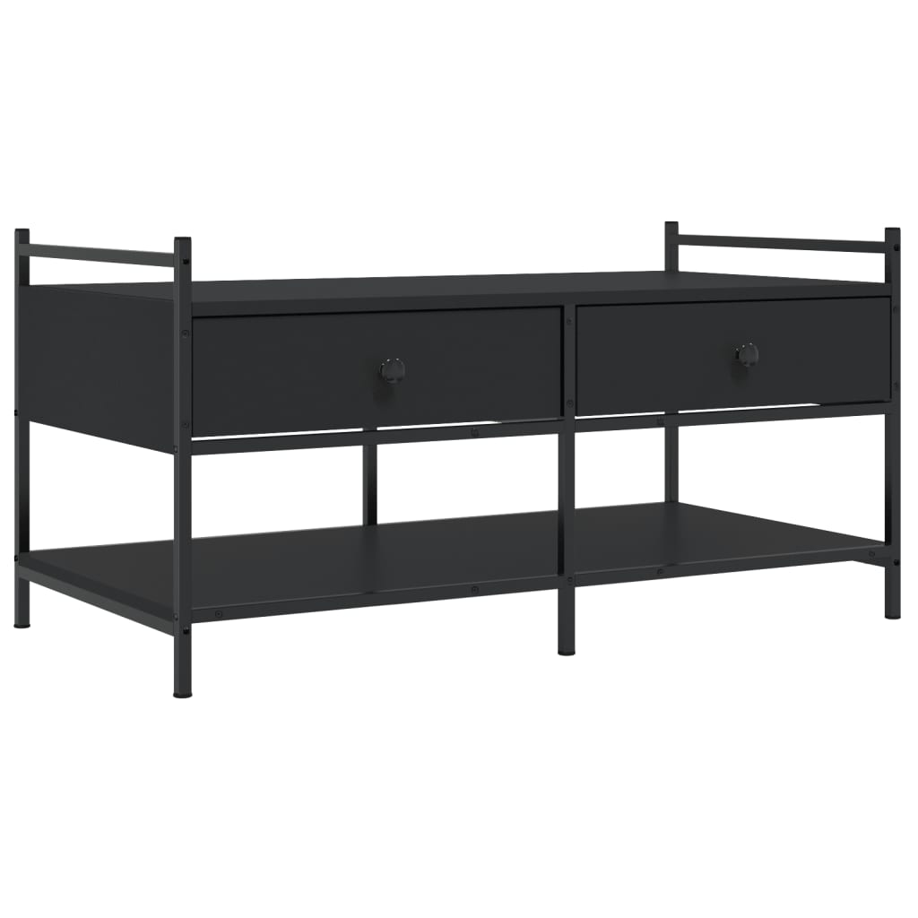 Salongbord svart 99x50x50 cm konstruert tre