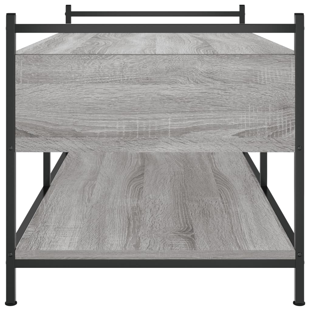 Salongbord grå sonoma 99x50x50 cm konstruert tre