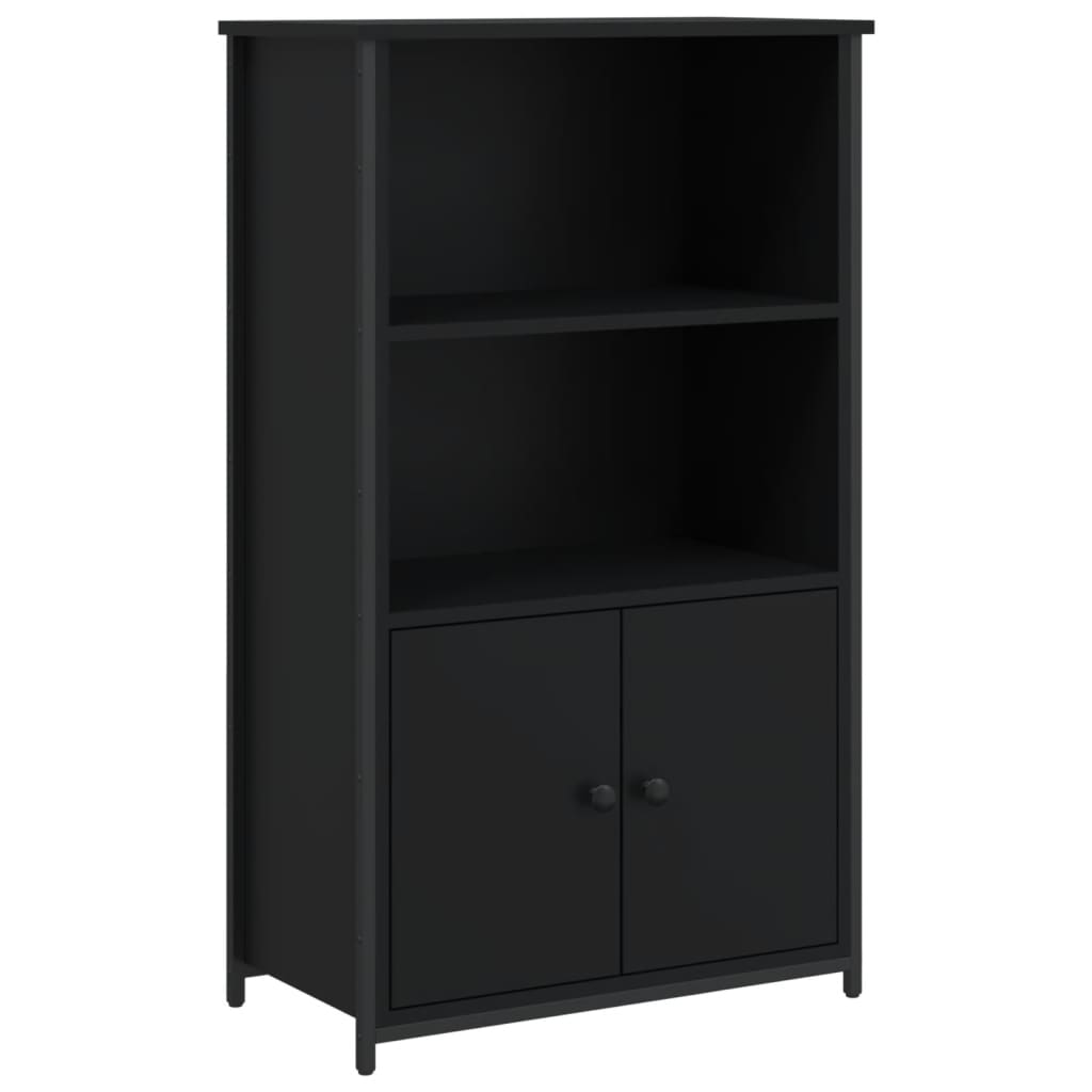 Highboard svart 62x32x103,5 cm konstruert tre