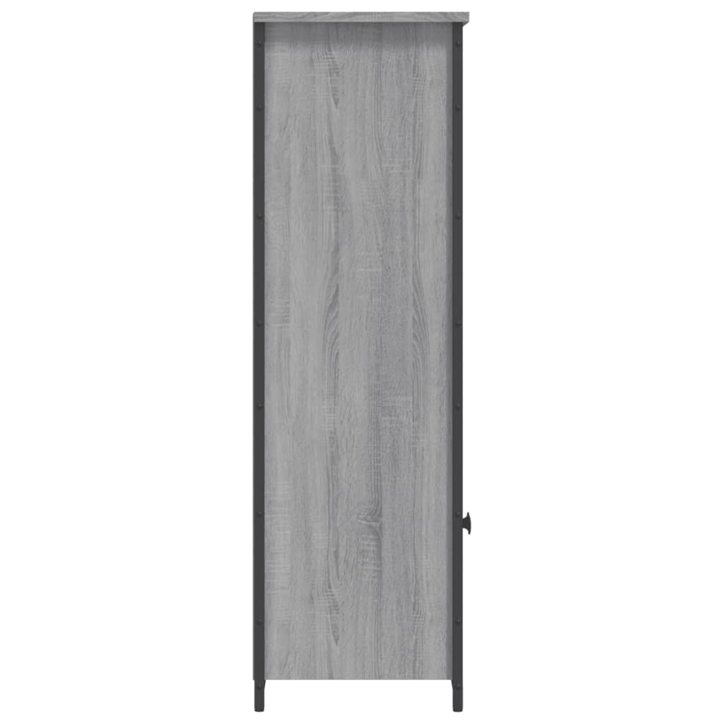 Highboard grå sonoma 62x32x103,5 cm konstruert tre