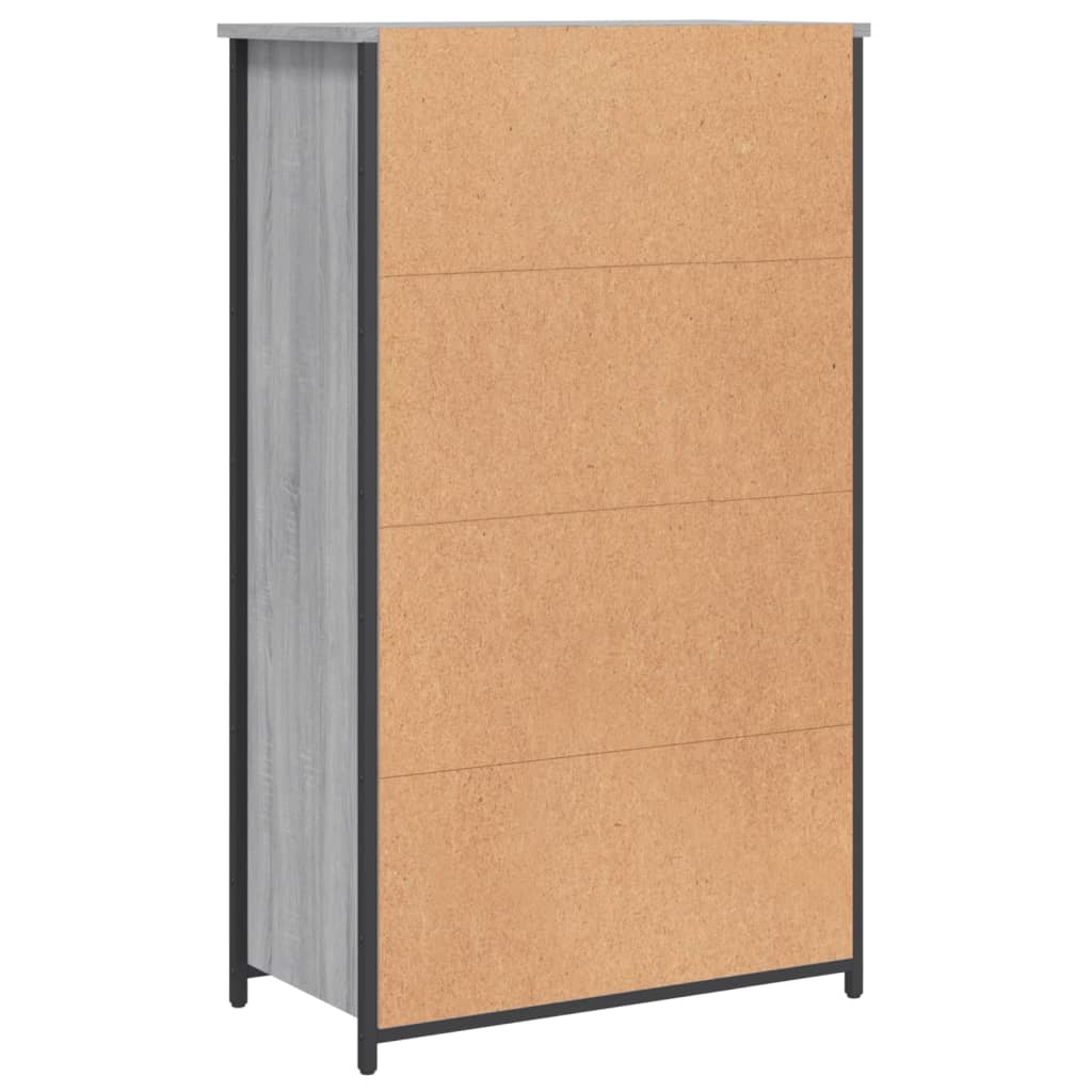 Highboard grå sonoma 62x32x103,5 cm konstruert tre