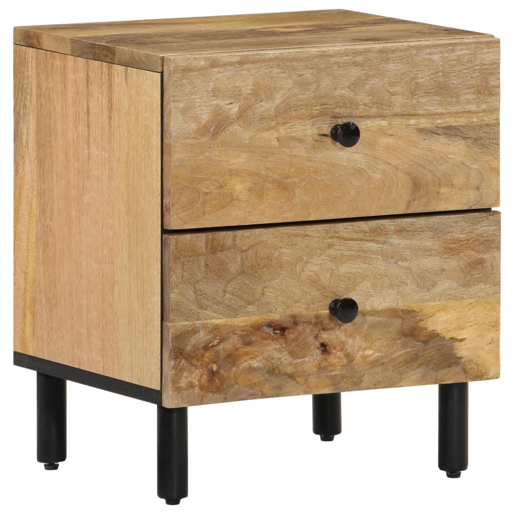 Nattbord 2 stk 40x33x46 cm heltre mango