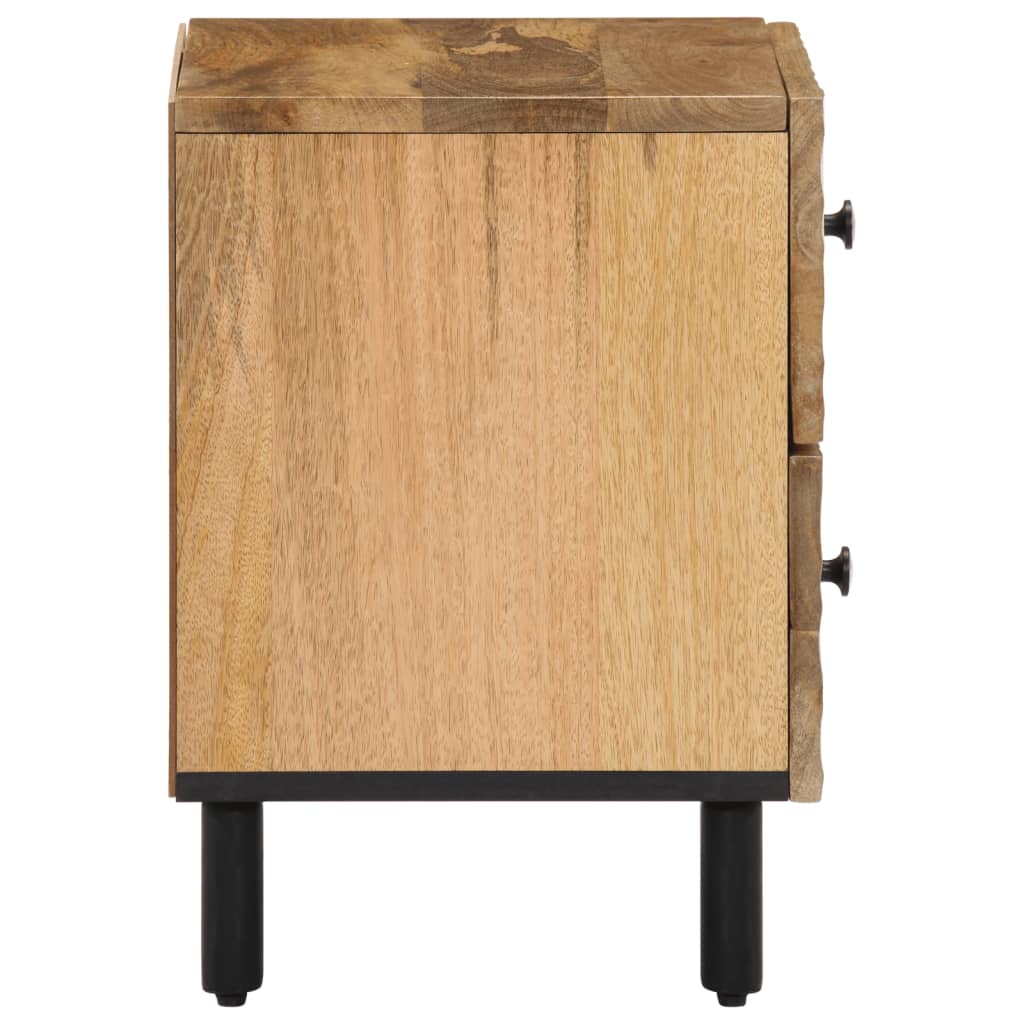 Nattbord 2 stk 40x33x46 cm heltre mango