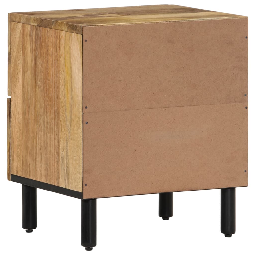 Nattbord 2 stk 40x33x46 cm heltre mango