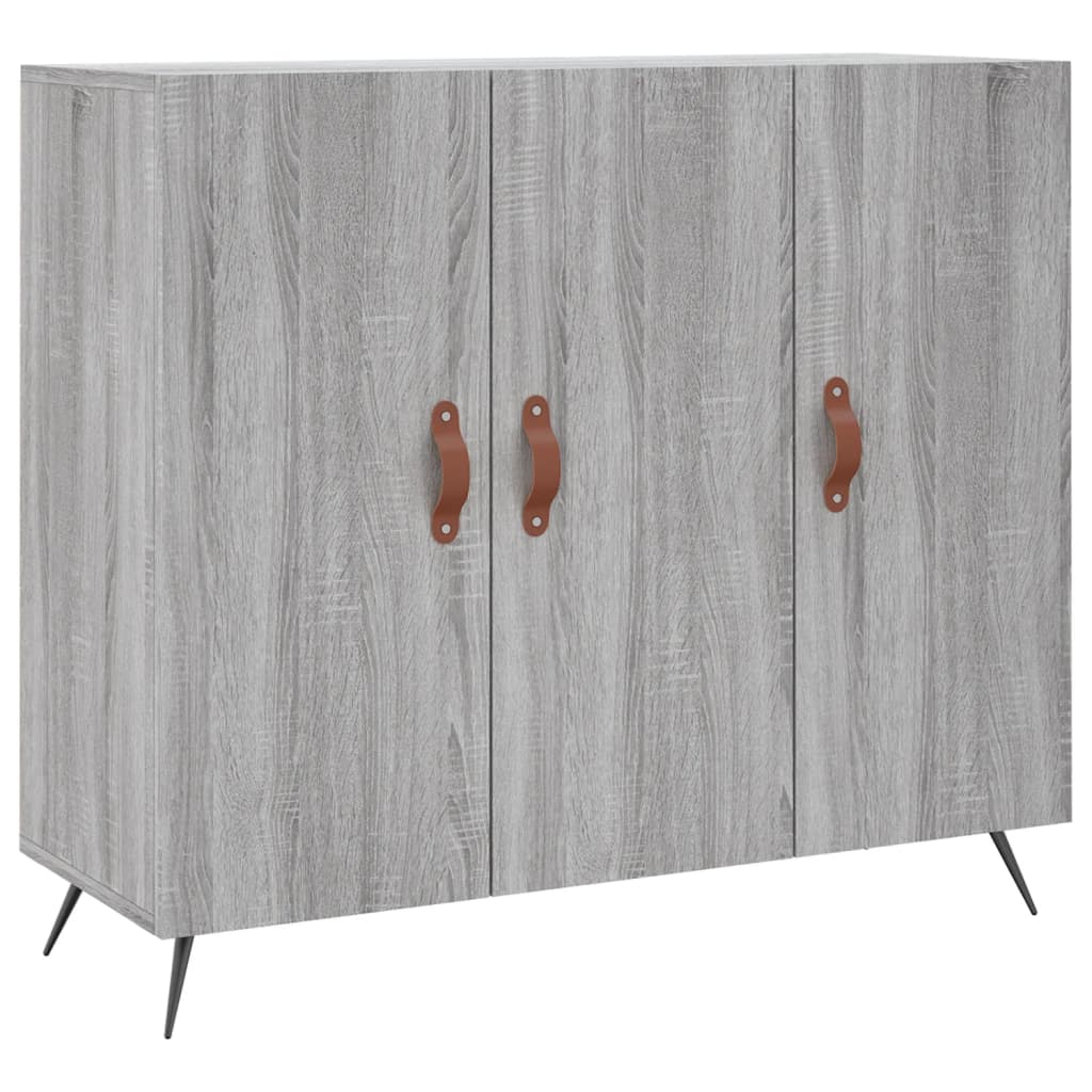 Skjenk grå sonoma 90x34x80 cm konstruert tre