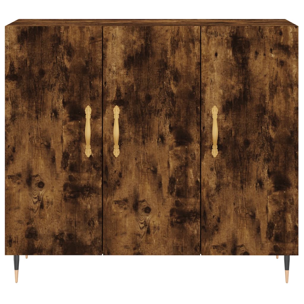 Skjenk røkt eik 90x34x80 cm konstruert tre