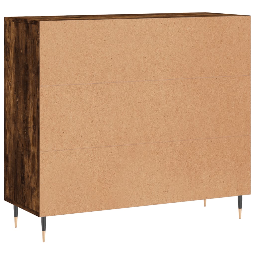 Skjenk røkt eik 90x34x80 cm konstruert tre