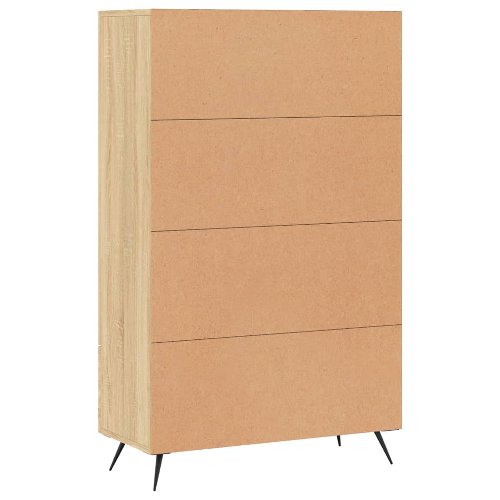 Highboard sonoma eik 69,5x31x115 cm konstruert tre