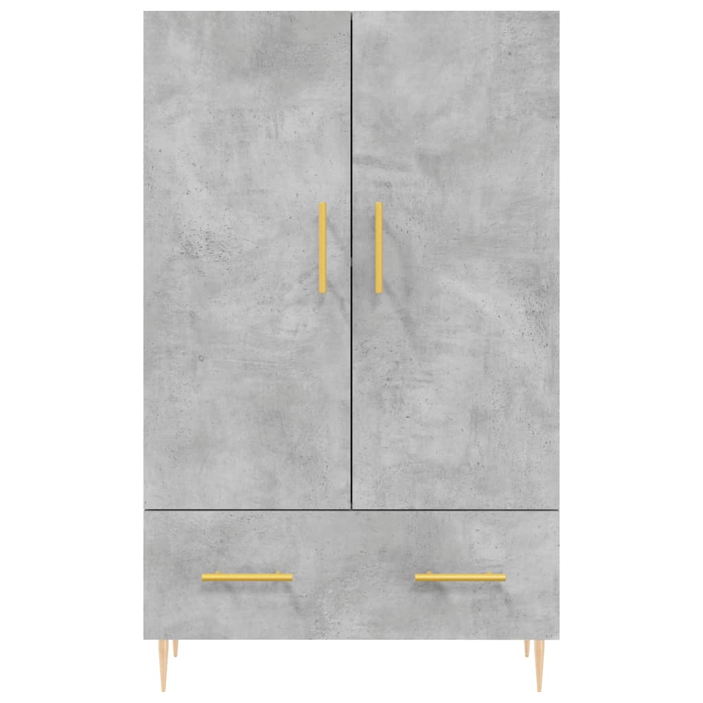 Highboard betonggrå 69,5x31x115 cm konstruert tre