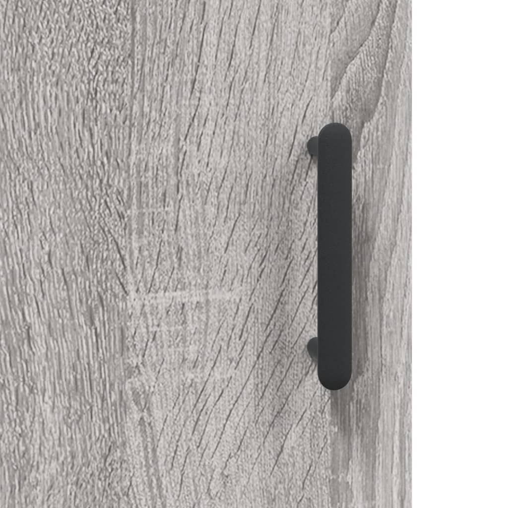 Highboard grå sonoma 69,5x31x115 cm konstruert tre