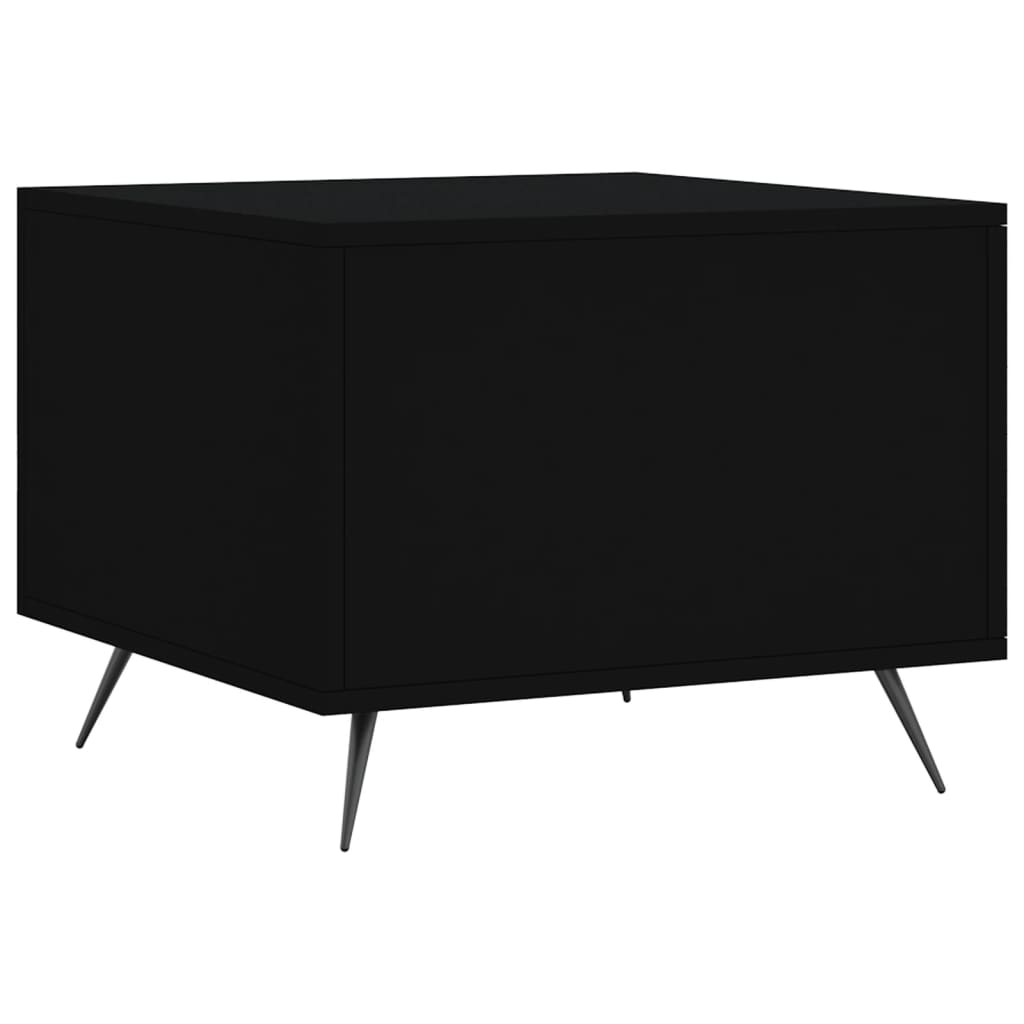 Salongbord 2 stk svart 50x50x40 cm konstruert tre