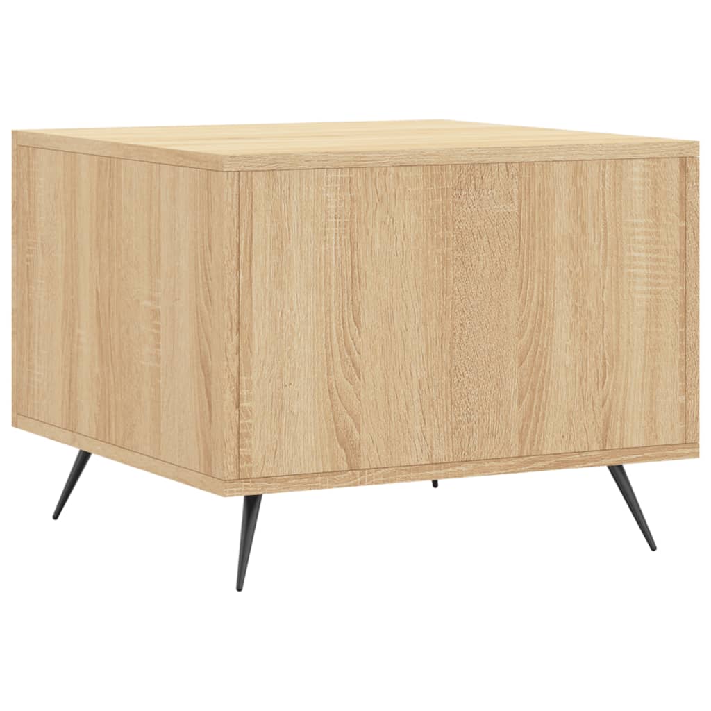 Salongbord sonoma eik 50x50x40 cm konstruert tre