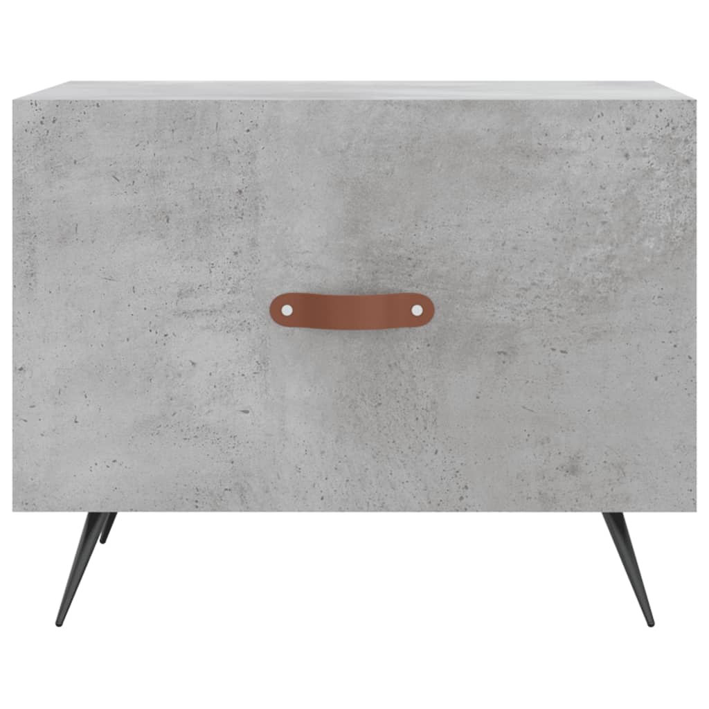 Salongbord 2 stk betonggrå 50x50x40 cm konstruert tre