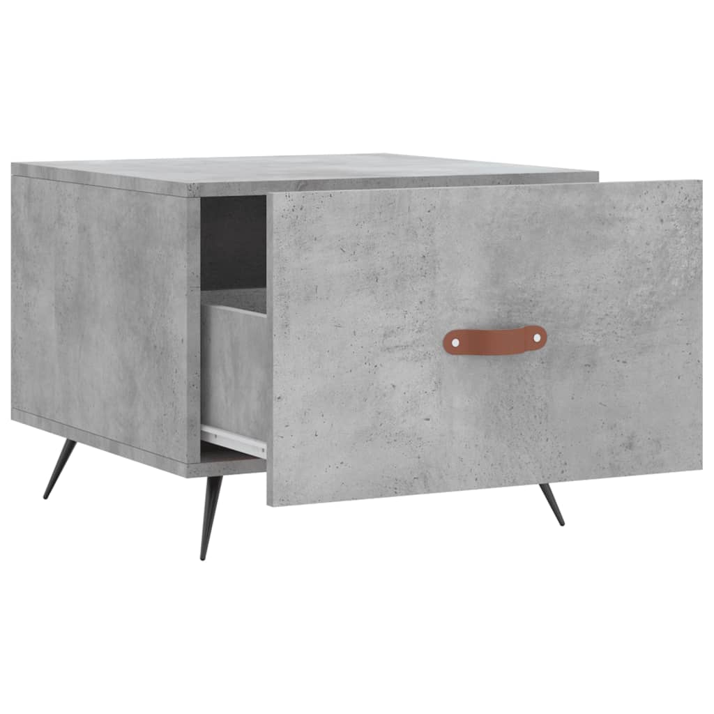 Salongbord 2 stk betonggrå 50x50x40 cm konstruert tre