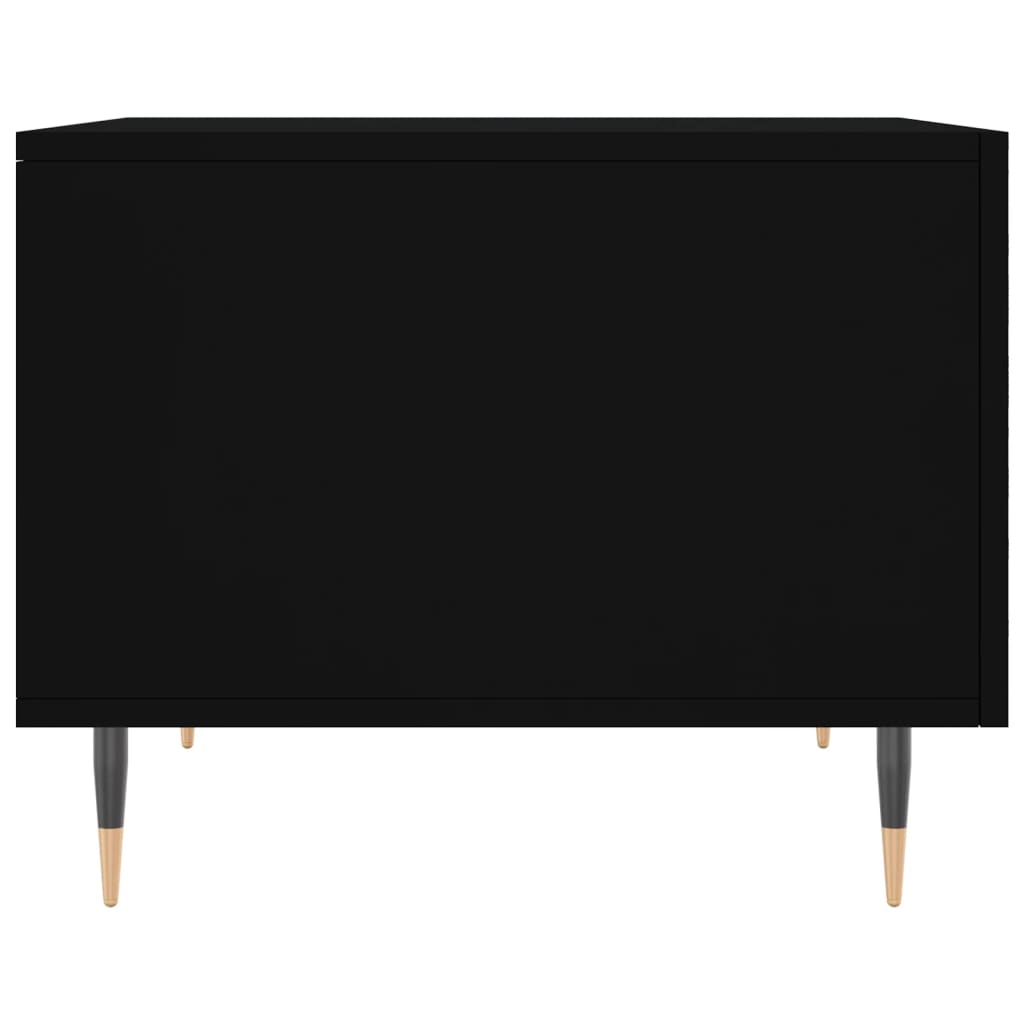 Salongbord 2 stk svart 50x50x40 cm konstruert tre