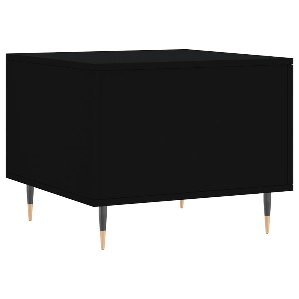 Salongbord 2 stk svart 50x50x40 cm konstruert tre