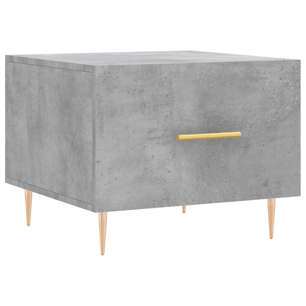 Salongbord 2 stk betonggrå 50x50x40 cm konstruert tre