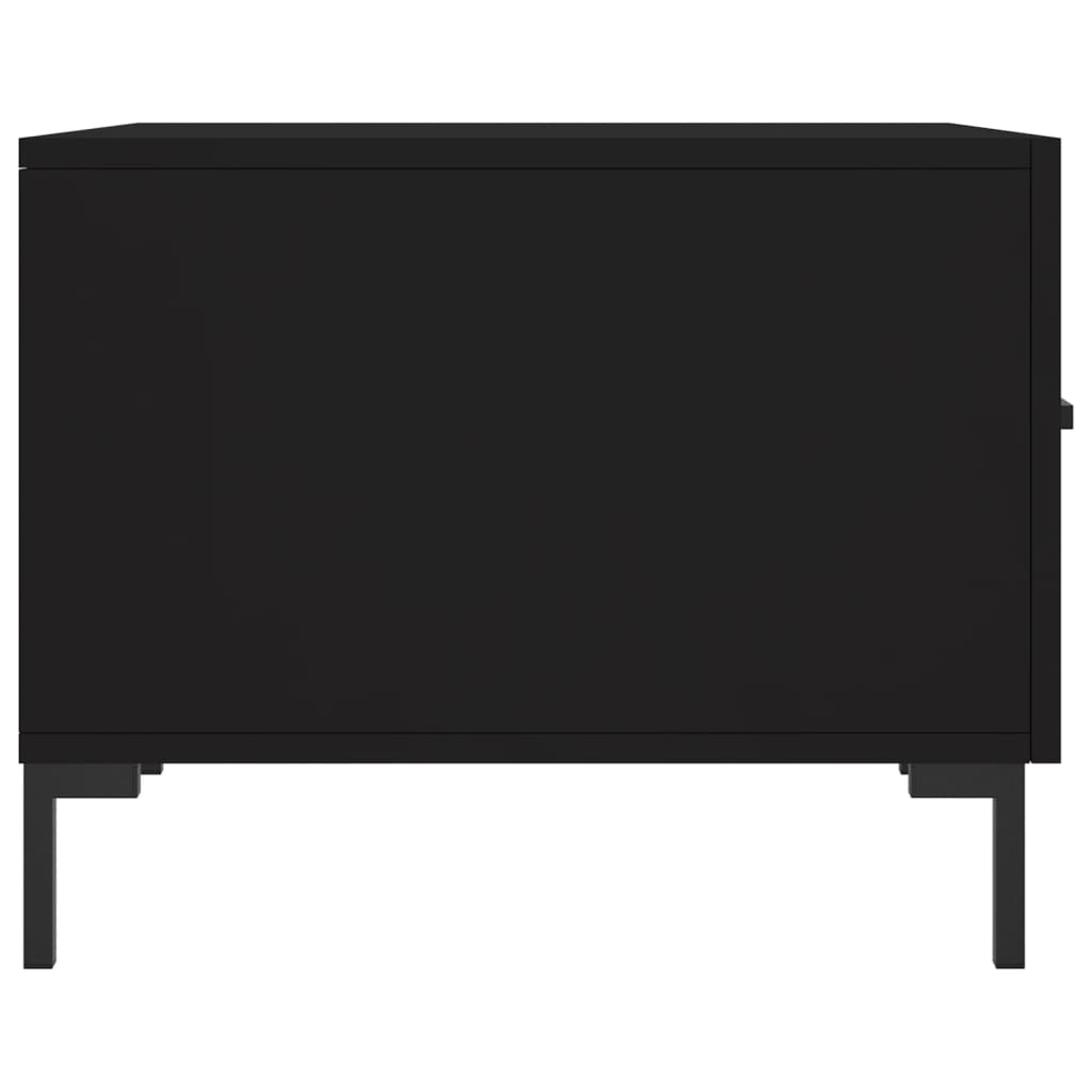 Salongbord 2 stk svart 50x50x40 cm konstruert tre