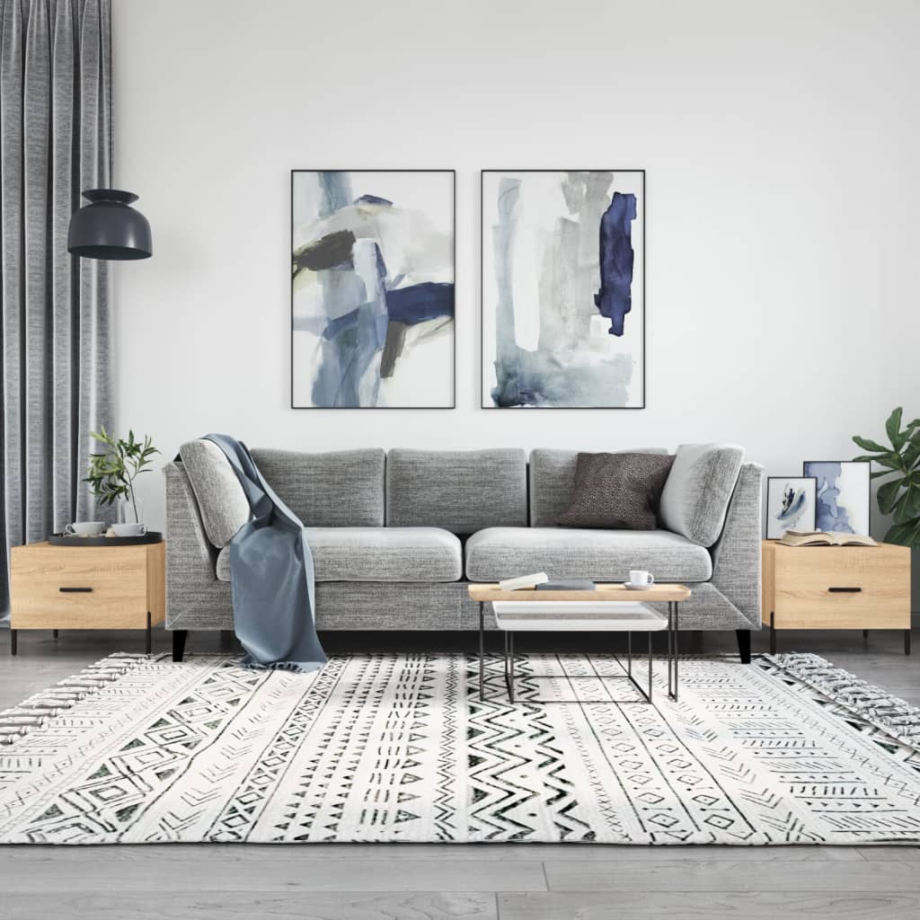 Salongbord 2 stk sonoma eik 50x50x40 cm konstruert tre