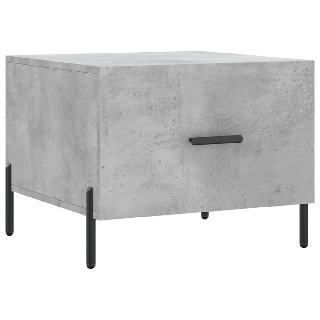 Salongbord betonggrå 50x50x40 cm konstruert tre