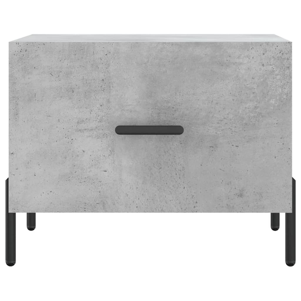 Salongbord betonggrå 50x50x40 cm konstruert tre