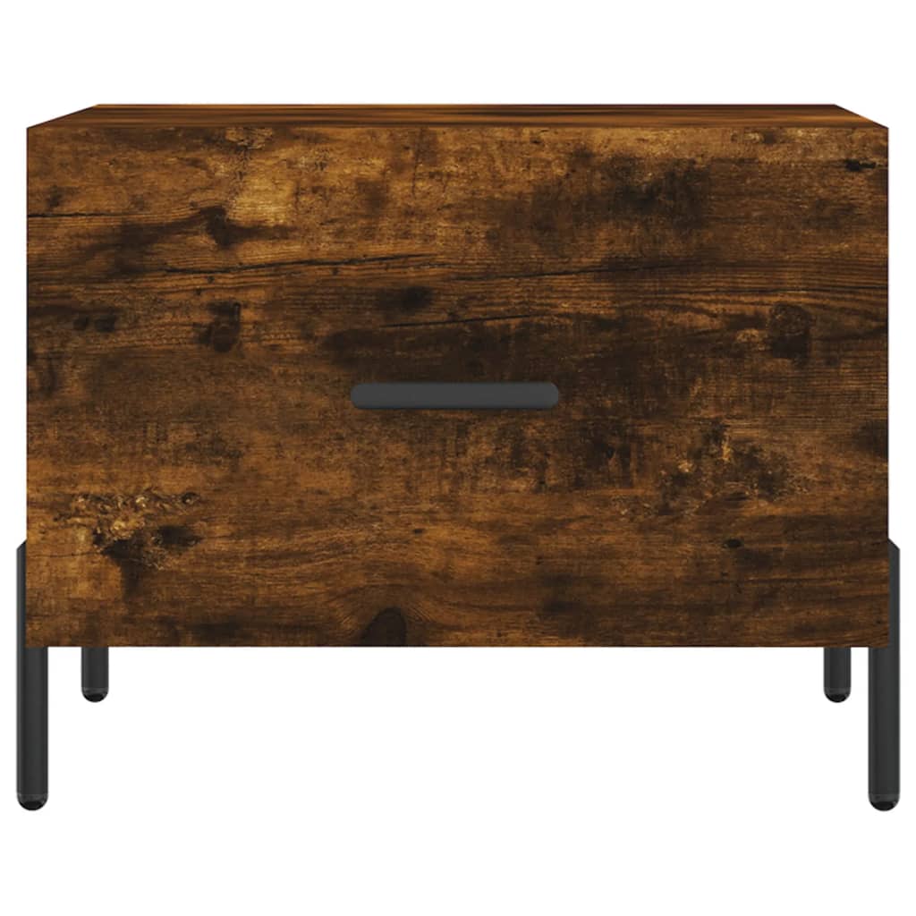 Salongbord røkt eik 50x50x40 cm konstruert tre