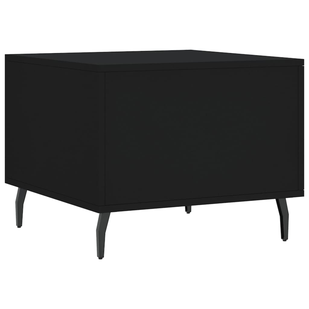 Salongbord svart 50x50x40 cm konstruert tre