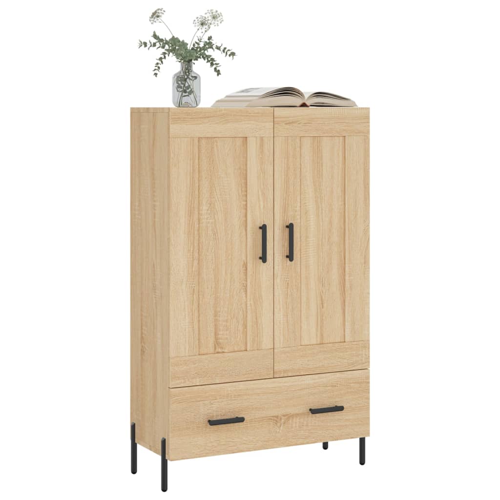 Highboard sonoma eik 69,5x31x115 cm konstruert tre