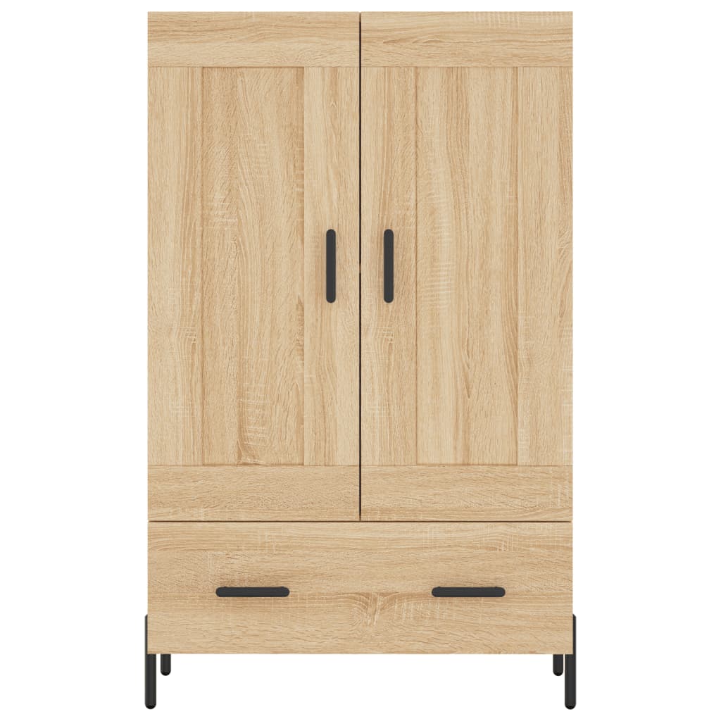Highboard sonoma eik 69,5x31x115 cm konstruert tre