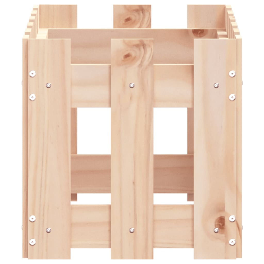 Plantekasse med gjerdedesign 60x30x30 cm heltre furu