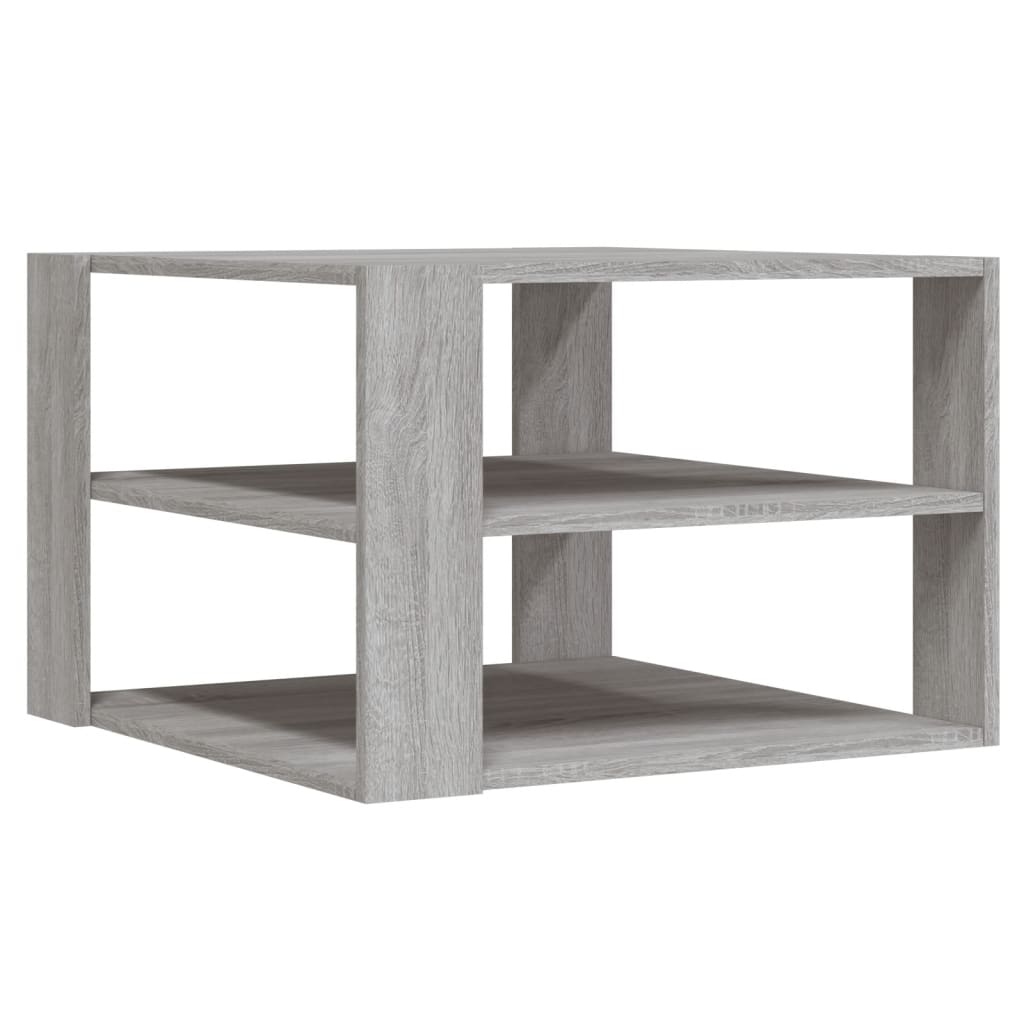 Salongbord grå sonoma 58x58x40 cm konstruert tre