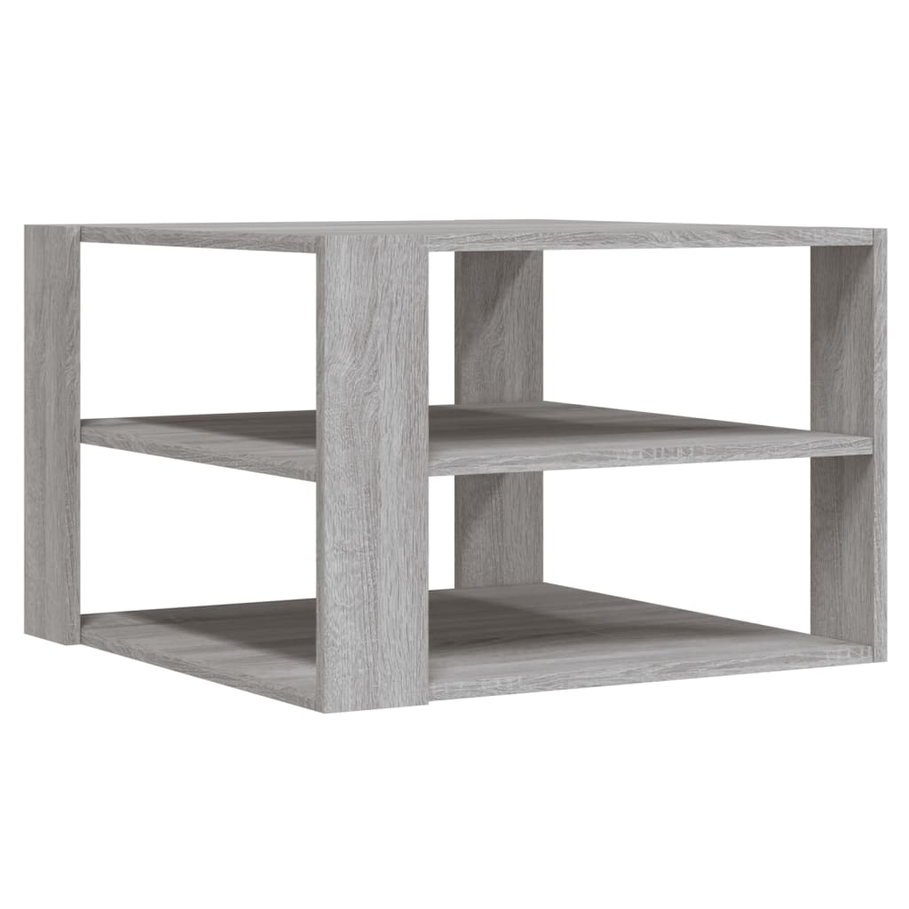 Salongbord grå sonoma 58x58x40 cm konstruert tre