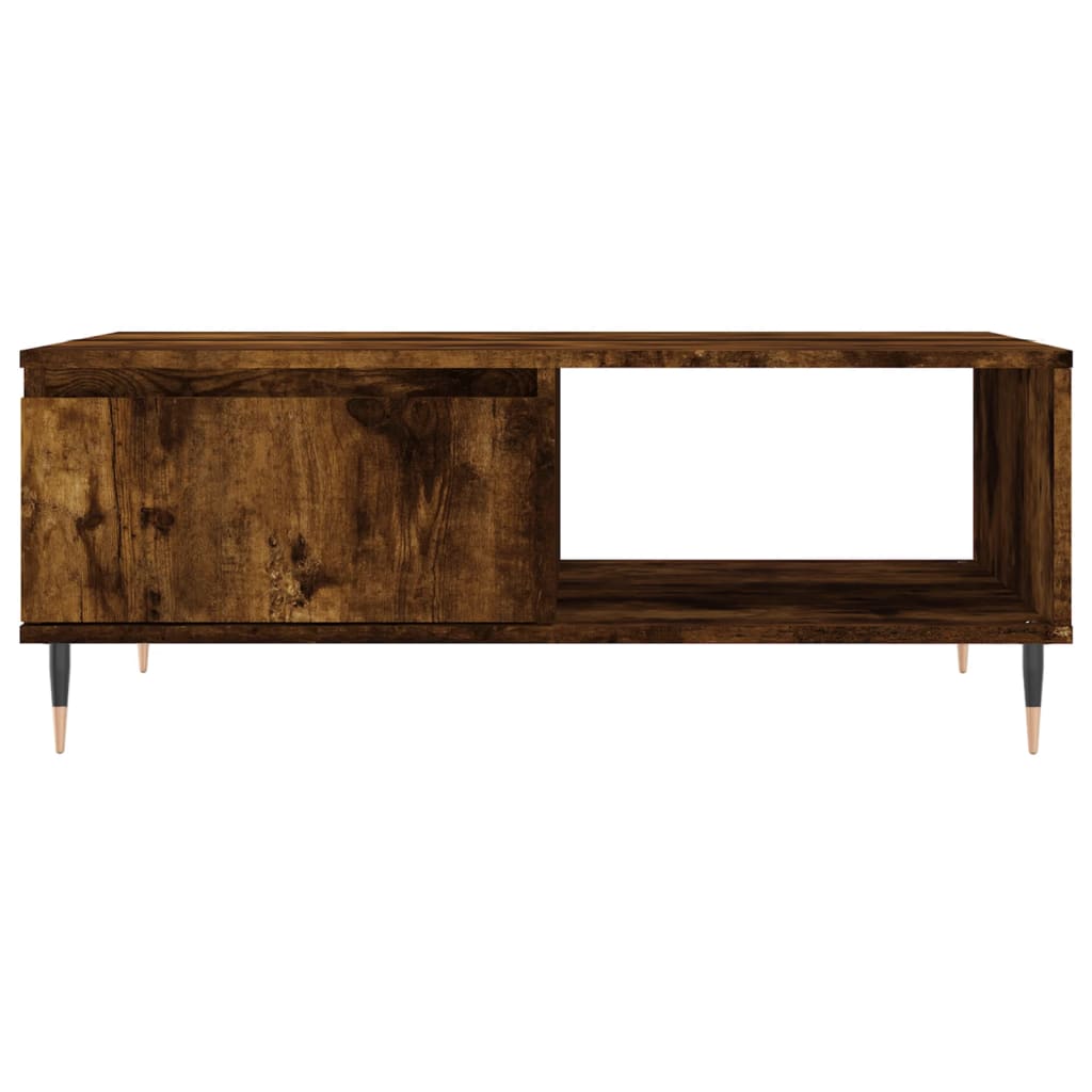 Salongbord røkt eik 90x60x35 cm konstruert tre