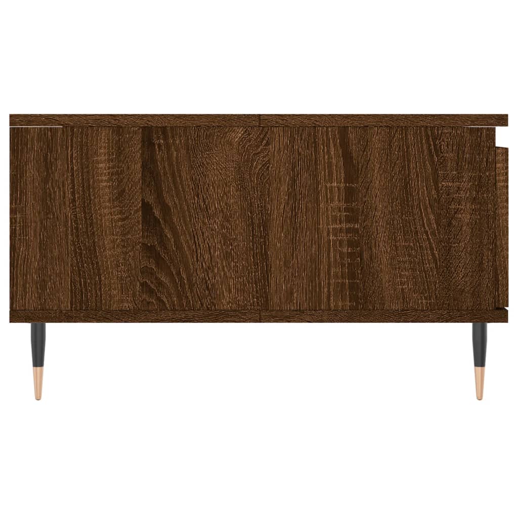Salongbord brun eik 90x60x35 cm konstruert tre