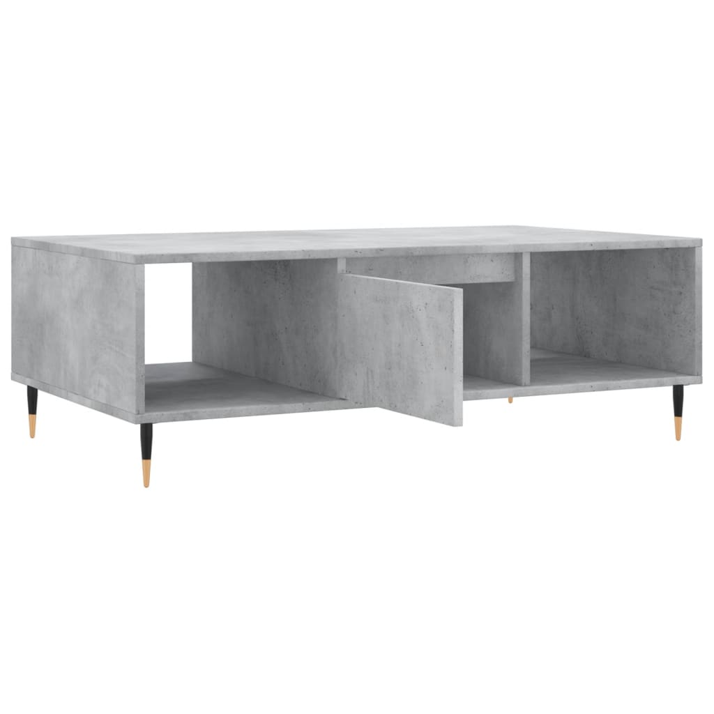Salongbord betonggrå 104x60x35 cm konstruert tre