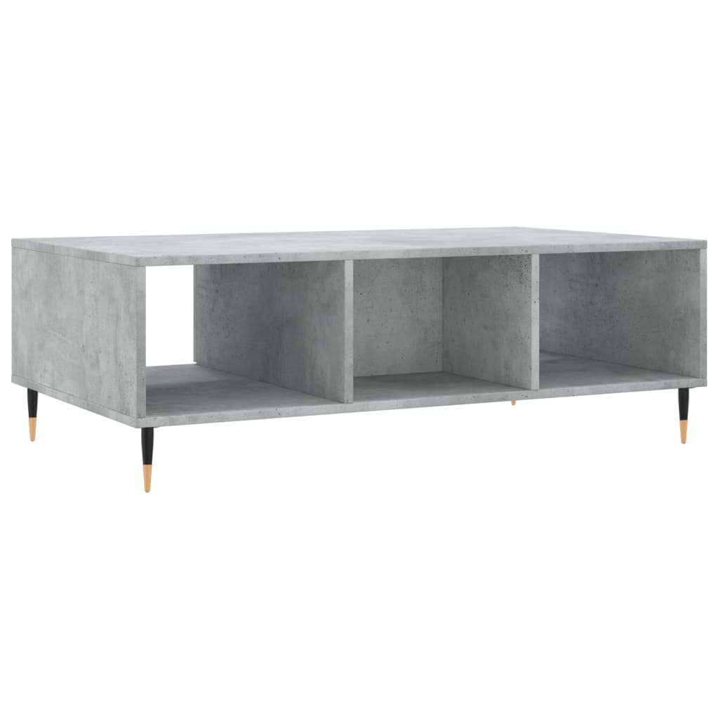 Salongbord betonggrå 104x60x35 cm konstruert tre