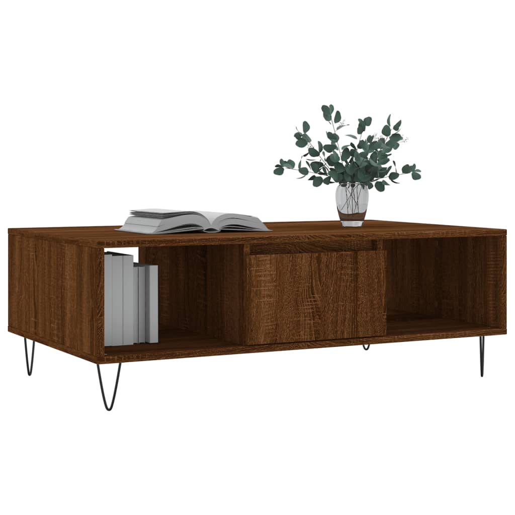 Salongbord sonoma eik 104x60x35 cm konstruert tre