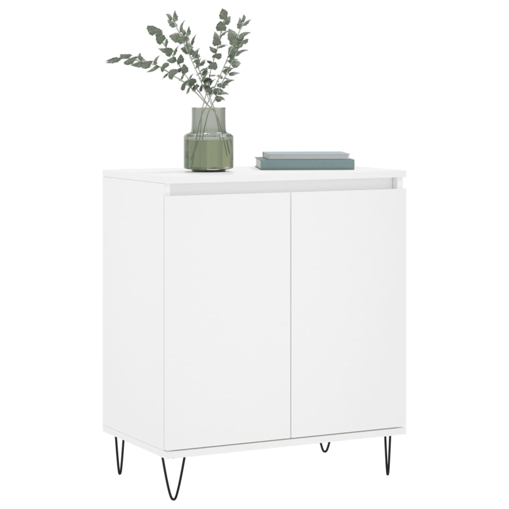 Skjenk hvit 60x35x70 cm konstruert tre