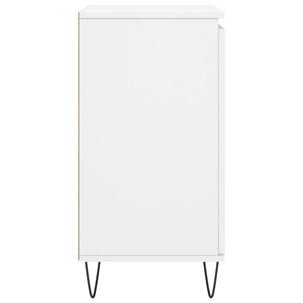 Skjenk hvit 60x35x70 cm konstruert tre