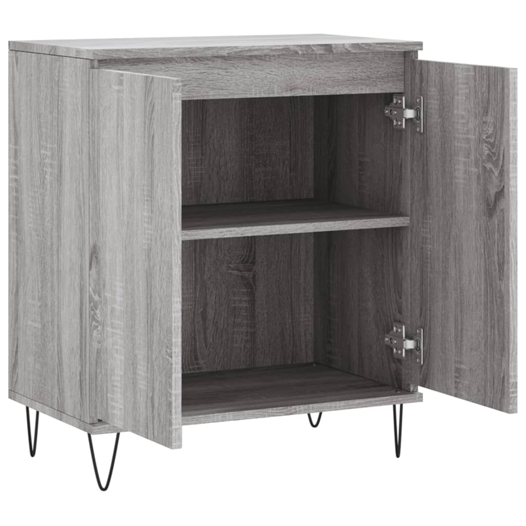 Skjenk grå sonoma 60x35x70 cm konstruert tre