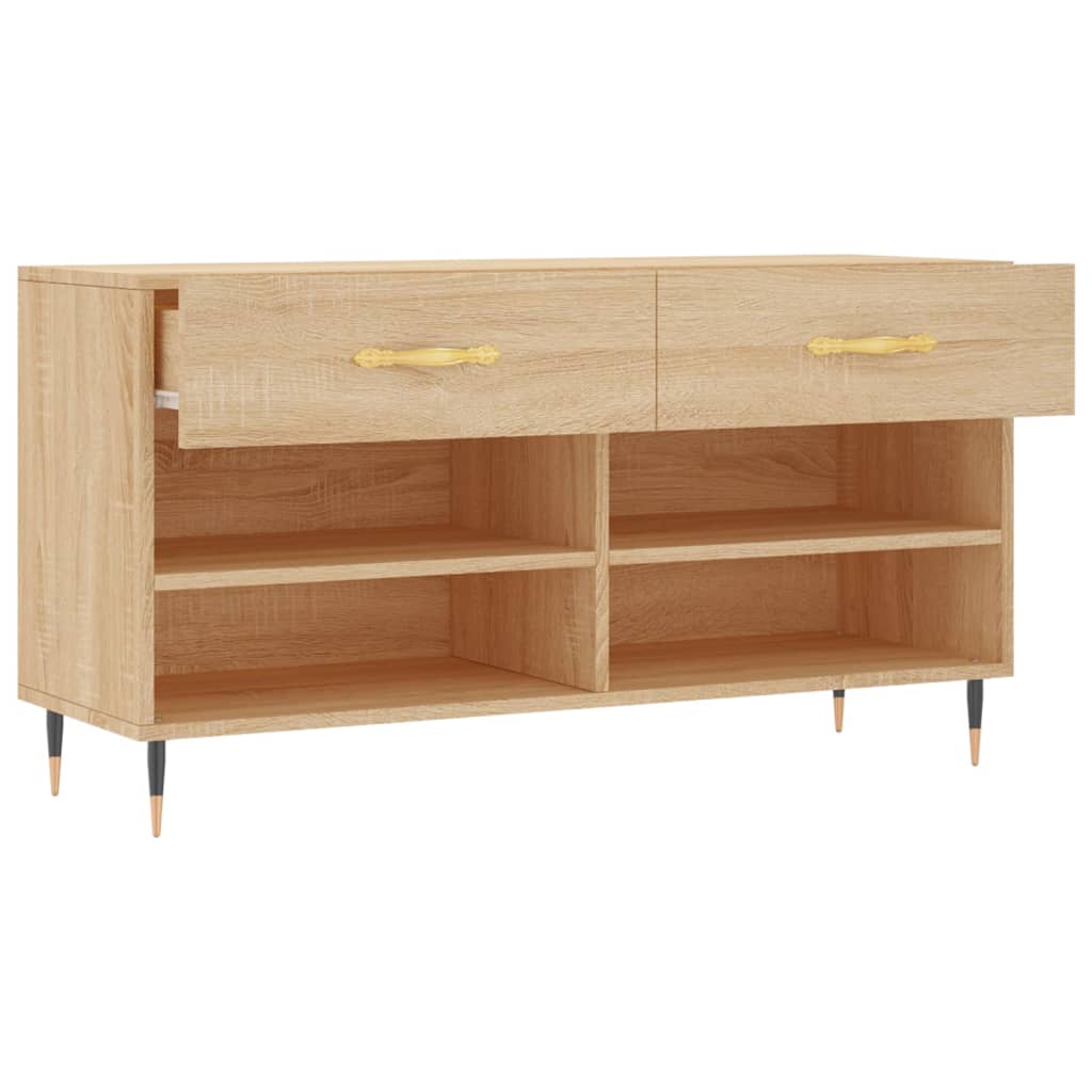 Skoskap sonoma eik 102x35x55 cm konstruert tre